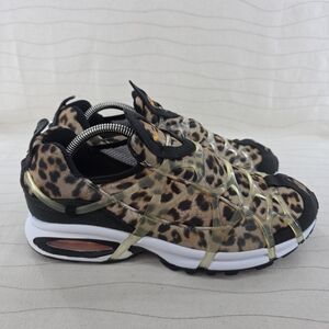 Nike Mens Air Kukini De Leopard Print Tan Black Running Shoes DJ6418-001 Sz 9